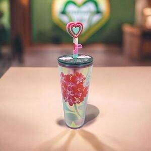 STARBUCKS VALENTINE'S DAY TUMBLER 24OZ COLD CUP BRAND NEW READY TO SHIP!!